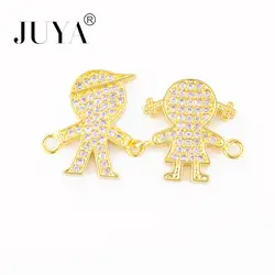 Модные популярные Kawaii Jewelry аксессуары Медь инкрустированные циркон для мальчиков и девочек Шарм Подвеска разъемы для Браслеты решений