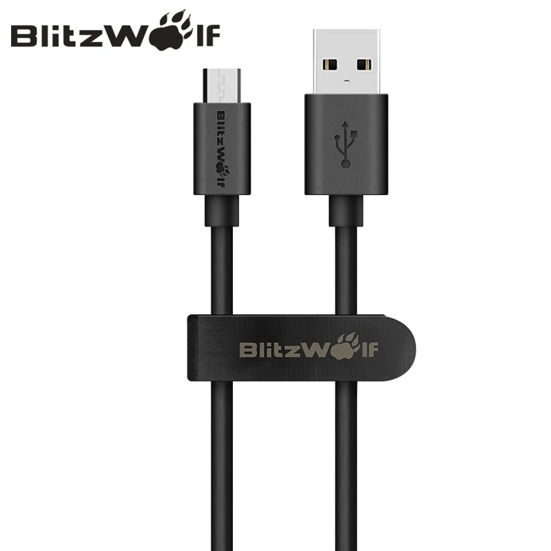 BlitzWolf 2.4A кабель Micro USB для передачи данных кабель USB для быстрой зарядки для Samsung для Android сматфона Xiaomi