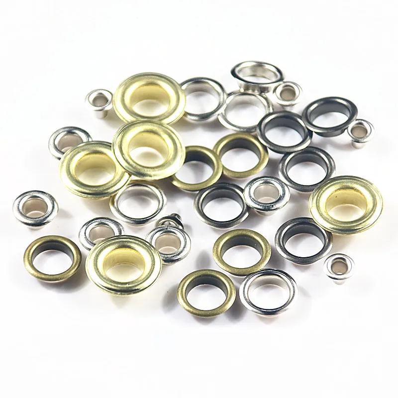 

50sets 10MM Metal Eyelets with Grommets for Leathercraft Scrapbooking Shoes Belt Cap Bag Tag Clothes DIY Decoration Buttons