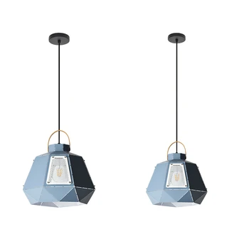 

Post Modern simple macaron pendant light creative single head with Translucent hole restaurant foyer office bedside droplight