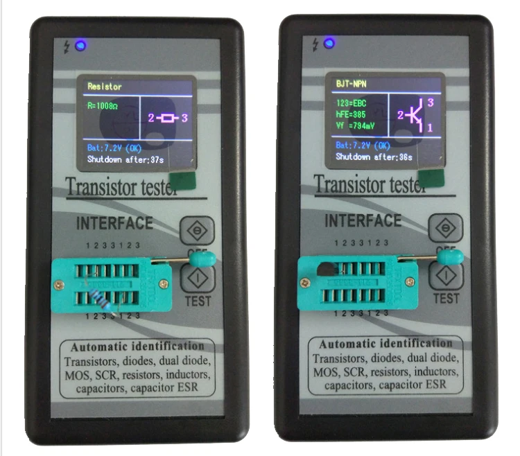 Color Screen Display Digital Resistance Inductance Capacitance Meter Multi functional M328 Transistor Tester