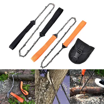

2019hot Field Survival Stainless Wire Saw Hand Chain Saw Cutter Outdoor Emergency Fretsaw Camping Hunting Wire Saw Survival Tool