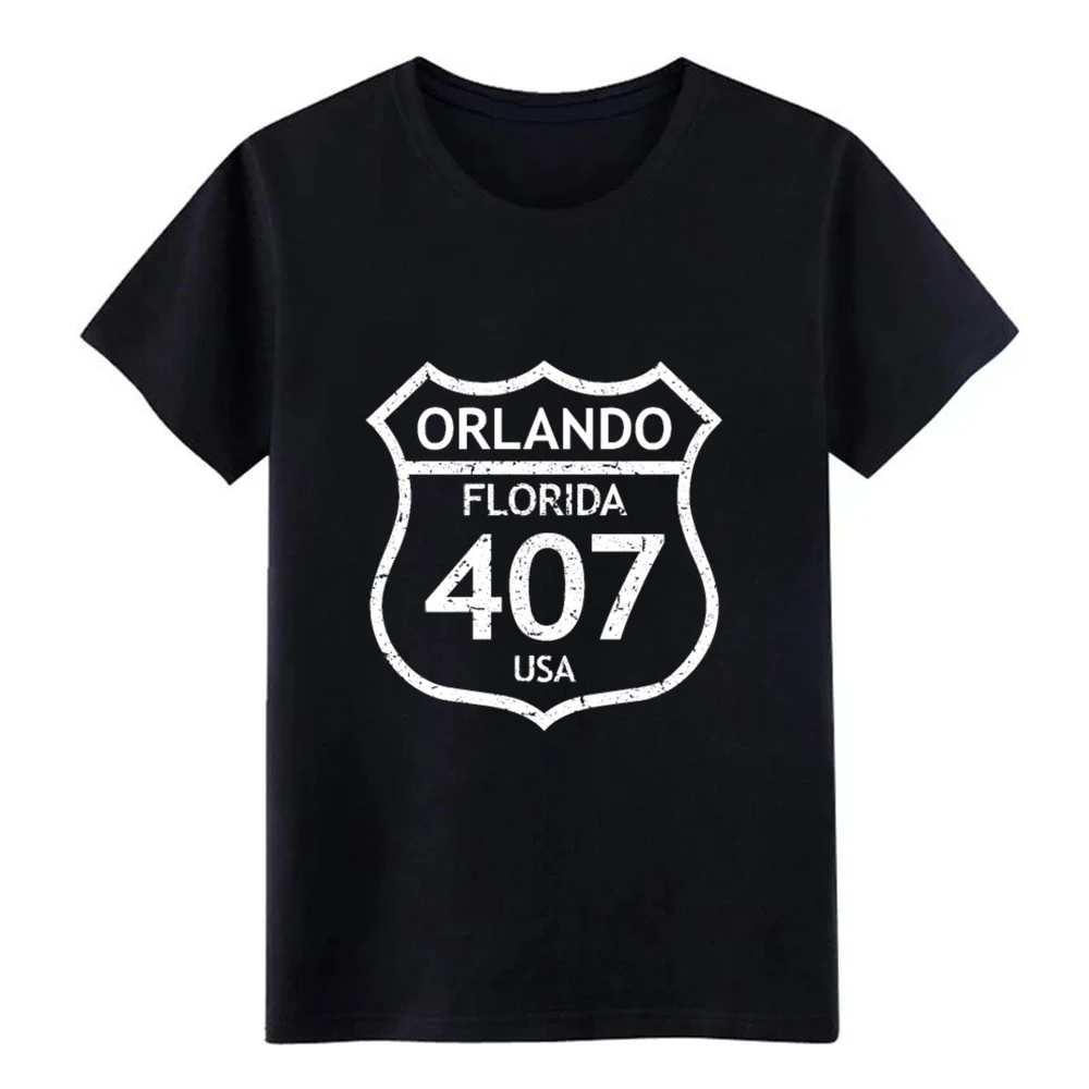 407 Orlando Florida USA футболка с кодовым принтом из 100% хлопка размера плюс 3xl известная