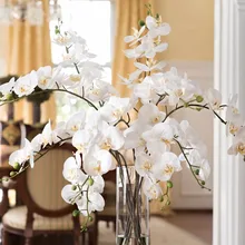 Fleurs artificielles au toucher réaliste, 1 pièce,orchidée papillon pour nouvelle maison, décoration de festival, pour mariage