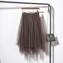 Шаль женские длинные нерегулярные юбка летние новые женские юбки усиление анти-от фея юбка