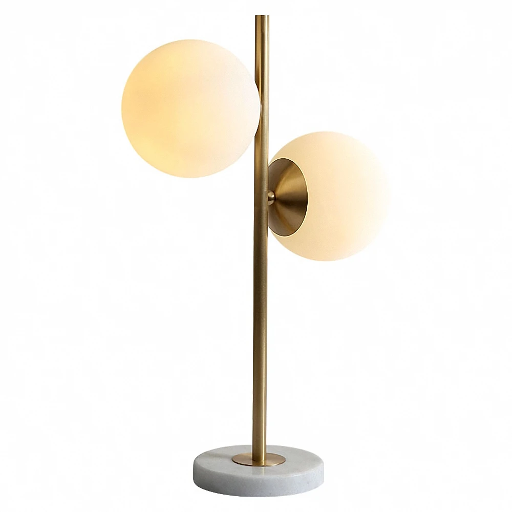 

Copper Desk Lamps Nordic style table lamps for bedroom Simple lampshade E27 Bulb Marble table lamps for bedroom light fixtures