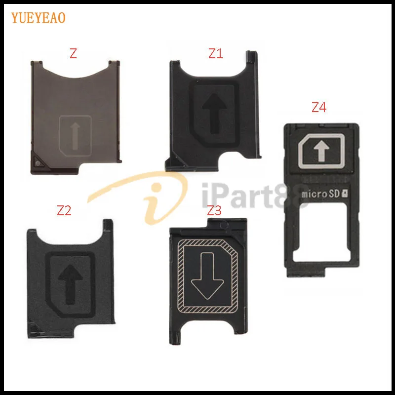 1 шт. слот для держателя Micro Sim карты Sony Xperia Z Z1 Z2 Z3 Mini Z4 Z5 Premium Z5|adapter for sim cards|adapter simadapter