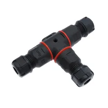 Ip68 à prova dip68 água conector t forma 3 pinos 250v 24a cabo cabo cabo fio glândula conexão rápida conector à prova dwaterproof água