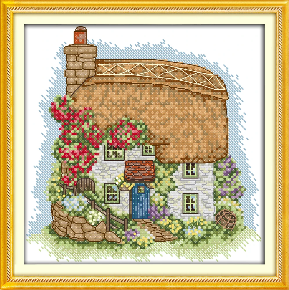 

Needlework,11ct/14ct DIY Cross stitch,Sets For Embroidery kits Cream Cottage Chinese Pattern Cross-Stitch painting gift