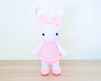 

crochet toys amigurumi ballerina bunny doll girl number WS0013