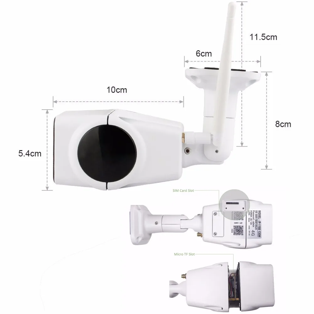 960P P2P ONVIF с слотом для sd карты Беспроводная ip камера наружная 1.3MP электронная почта
