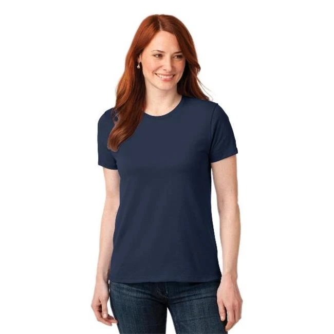 Port & Co LPC55 Ladies Core Blend Tee Navy - Large