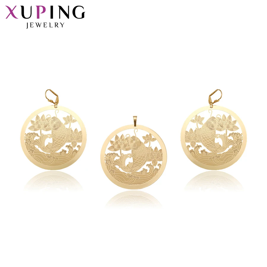 

Xuping Fashion Fish Shaped Design Rural Style Gold Color Plated Set for Women Jewelry Sets for Thanksgiving S67,4-60218