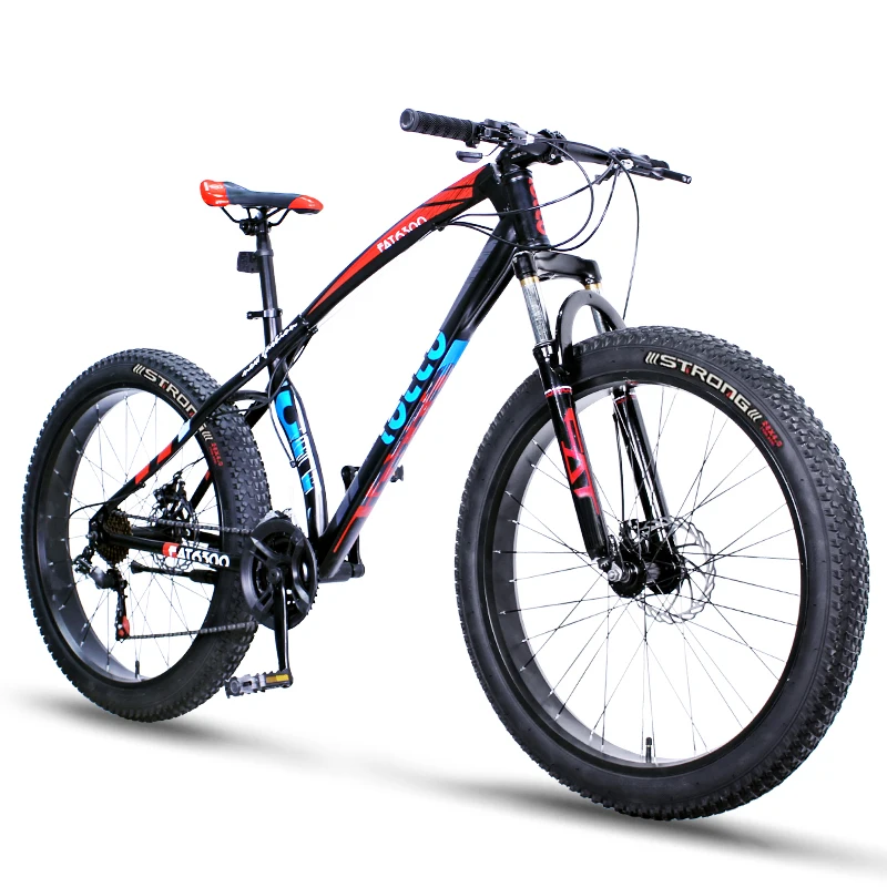 Best 26-inch off-road beach mountain snow bike bicycle ultra-wide tires bicycles double-disc brakes women and men biking 1