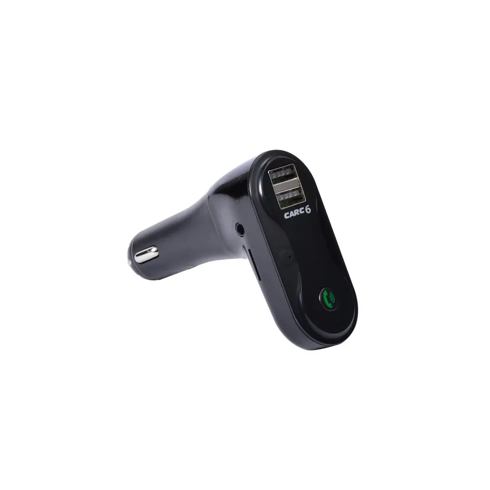 

Car Styling C6 Car Kit Handsfree FM Transmitter Radio MP3 Player USB Charger LCD Remote Music Player Support TF Card