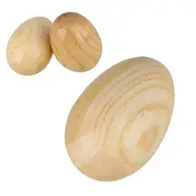 2Pcs Wooden Egg Shaker Rattle Children Early Education Musical Instrument Toy gift for children children jingle stick shaker rattle wooden musical toy