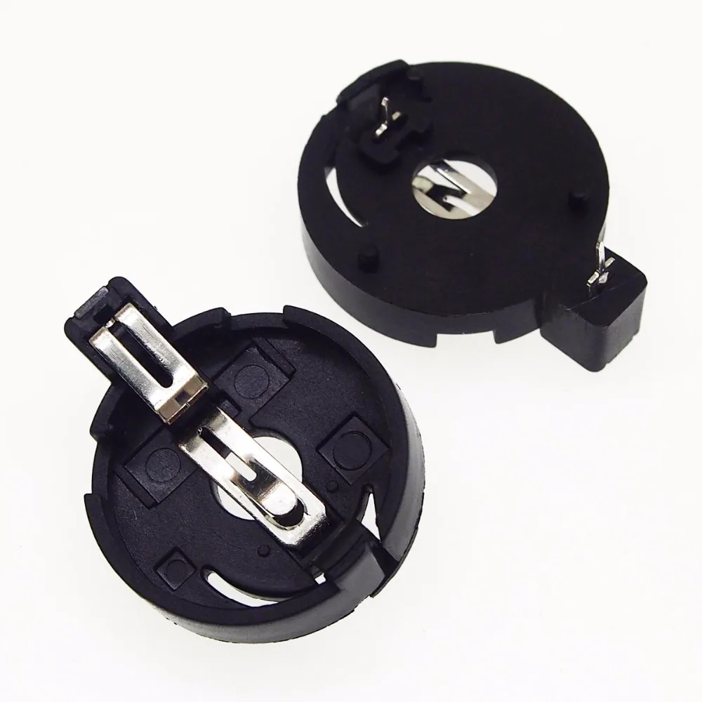 50pcs CR2032 Button Battery Case Cell Holder Socket CR2016 DIP Battery
