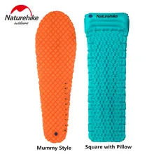 Naturehike Outdoor Camping Inflatable Tent Mat Mummy Pads With Pillow Lightweight Air Mattress 470g Utralight camping mat