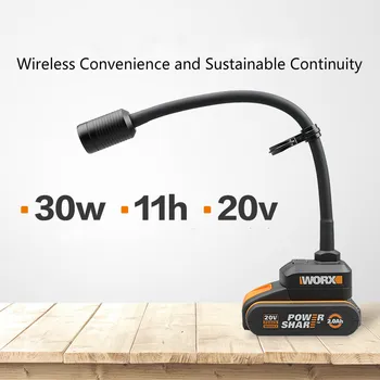 

WX028 Lithium Household Electricity, Outdoor Lighting Table Lamp, Multifunctional Wireless Portable LED Universal Snake Lamp