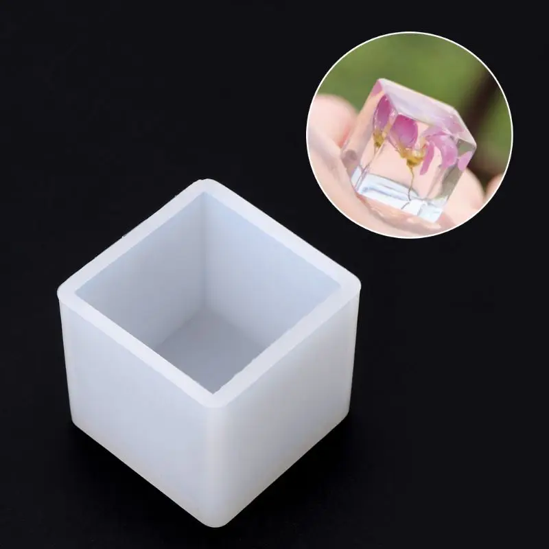 Силиконовая форма 3D куб DIY Украшение стола Изготовление ювелирных изделий кулон Инструменты подарки ручной работы ремесла формы для эпоксидной смолы 40 м