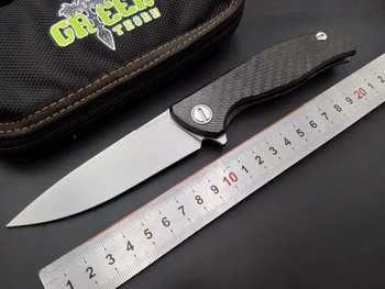

Green Thorn Folding Knife D2 blade carbon fiber titanium Handle flipper outdoor tactical camping hunting pocket survival knives