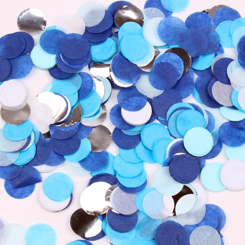 

TSZWJ 10 grams per bag 1 inch bright ball ball filled round card Colorful paper Birthday party decoration High quality
