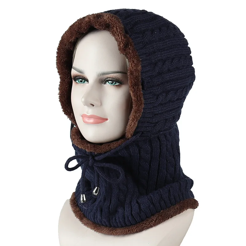 

Winter Knitted Hat Beanie Men Scarf Skullies Beanies Winter Hats For Women Men Caps Warm Gorras Bonnet Mask Brand Hats New