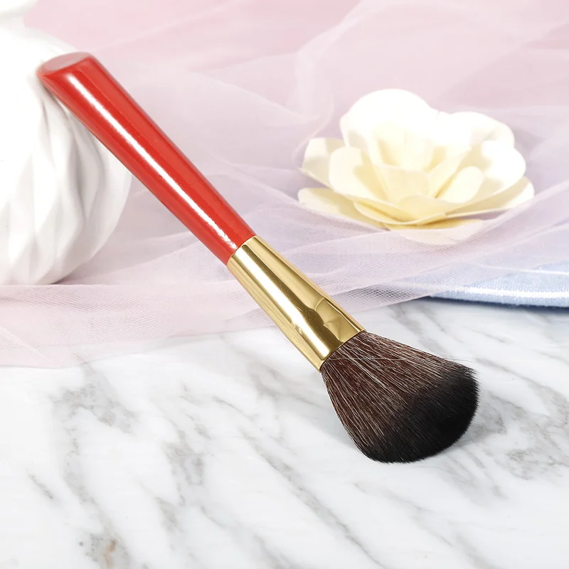 

1pcs Makeup Brushes Face Loose Powder Foundation Contour Red Blush Brush Wooden Handle Cosmetic Makeup Soft Brushes Tools