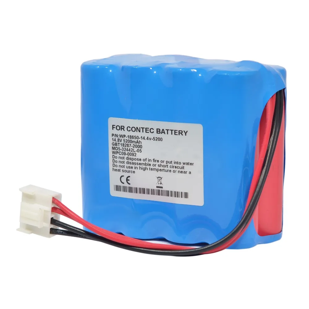 

5200mAH New Electrocardiogram machine battery for CONTEC ECG1201,ECG1201G,ECG-1112,ECG-1114,WPC09-0092,M05-32442L-05