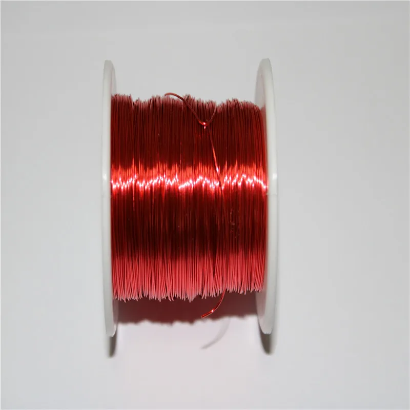 1000 м пайка красный Магнитный провод 0,12 мм класс 155 полиуретановая эмалированная проволока с круглой намоткой