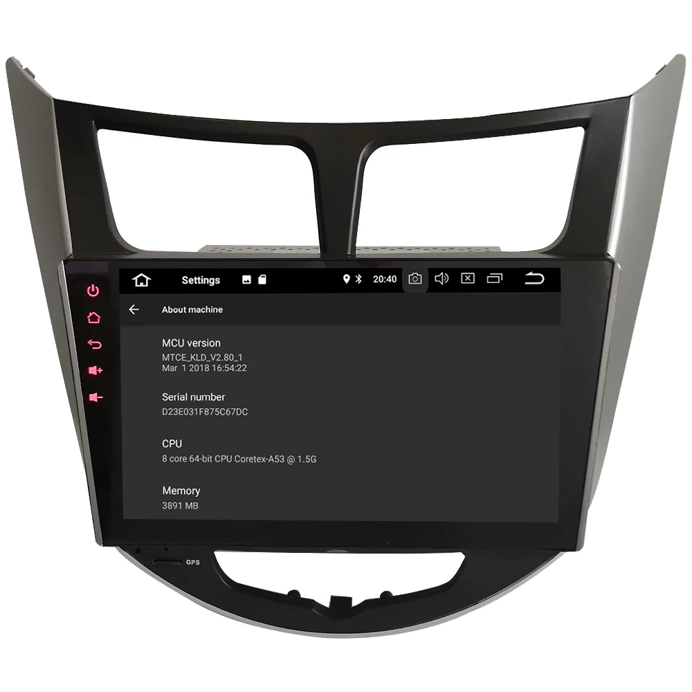 Discount KLYDE 9" IPS Octa Core 4G WIFI Android 8.0 7.1 4GB RAM 32GB ROM Car DVD Multimedia Player For Hyundai Verna Accent Solaris I25 4