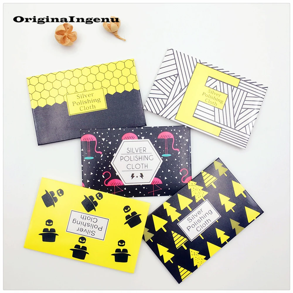 

Silver Polish Cloth Flamingo Pattern Anti Tarnish Tools Wipe Maintain Silver/Gold Jewelry Special Polishing Clean Jewelry