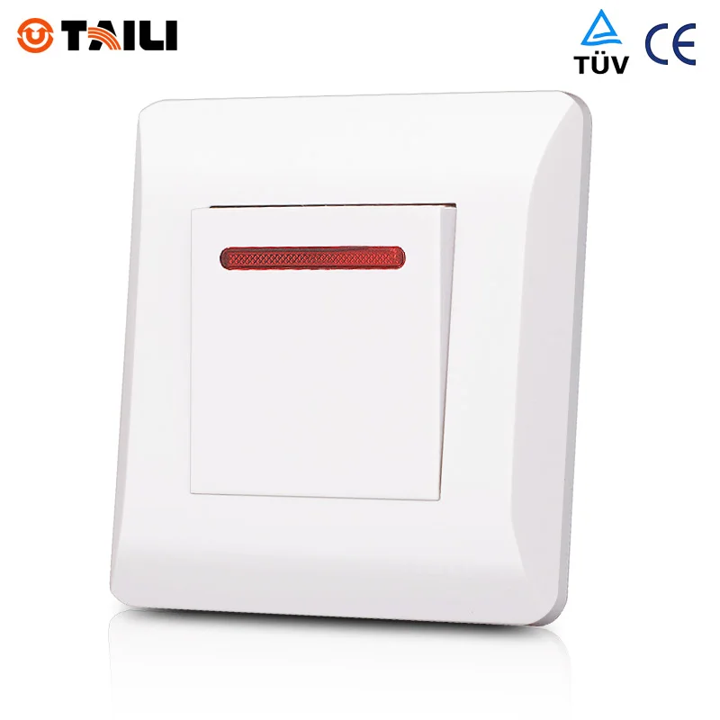 Manufacture Taili Luxury Eu Standard Wall Switch 1 Gang 1