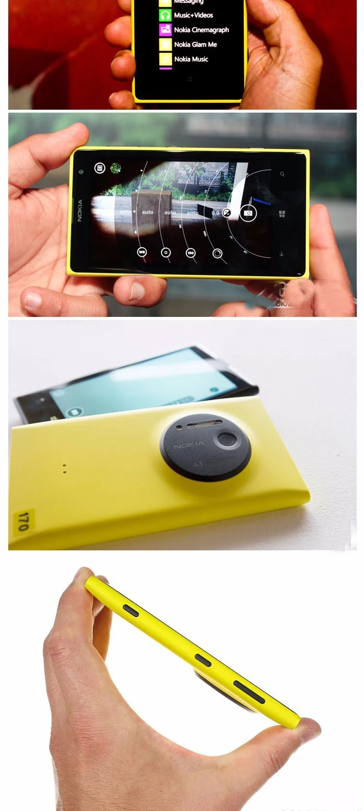 Nokia Lumia 1020 разблокированный 4," сенсорный экран двухъядерный wifi Windows OS Smatphone 41.0MP Camra 1080P 32GB rom мобильный телефон