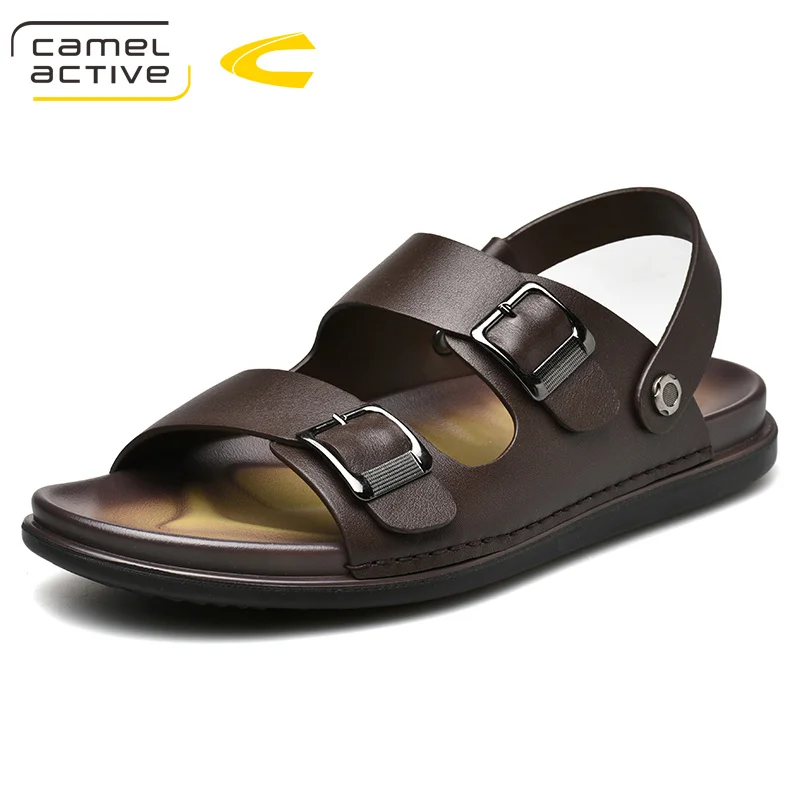 Camel Active/ г. новые мужские сандалии из натуральной кожи Высококачественная Роскошная Летняя обувь мужские модные сандалии пляжная обувь 19350