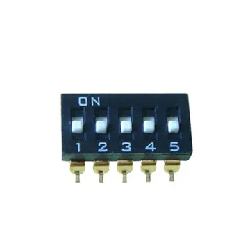 

Five tiles black dial the code switch Toggle switch 5 p 2.54 MM spacing SMD