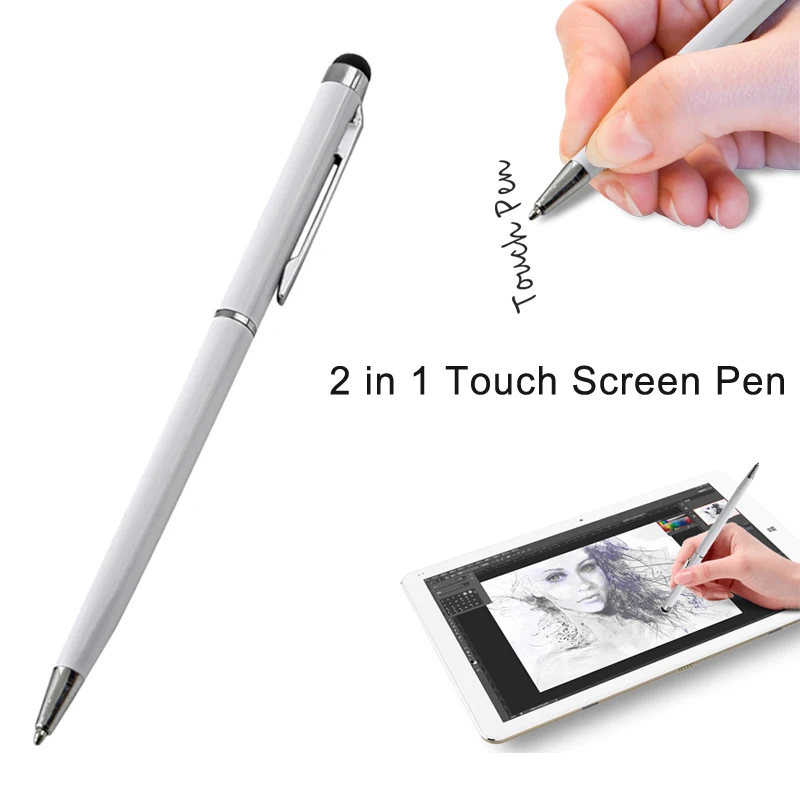 Tablet Stylus Pen for iPhone X Universal 2 in 1 Capacity Touch Screen