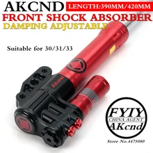 AKCND Motorcycle front shock absorber nmax BWS SMAX AEROX 155 vjr125 niu N1S M1M+40mm100mm brake calipers