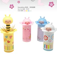 BF040 милые Мультяшные животные Бутылочки для зубочисток автоматические Бутылочки Для Зубочисток 11*7,6*7,6 см