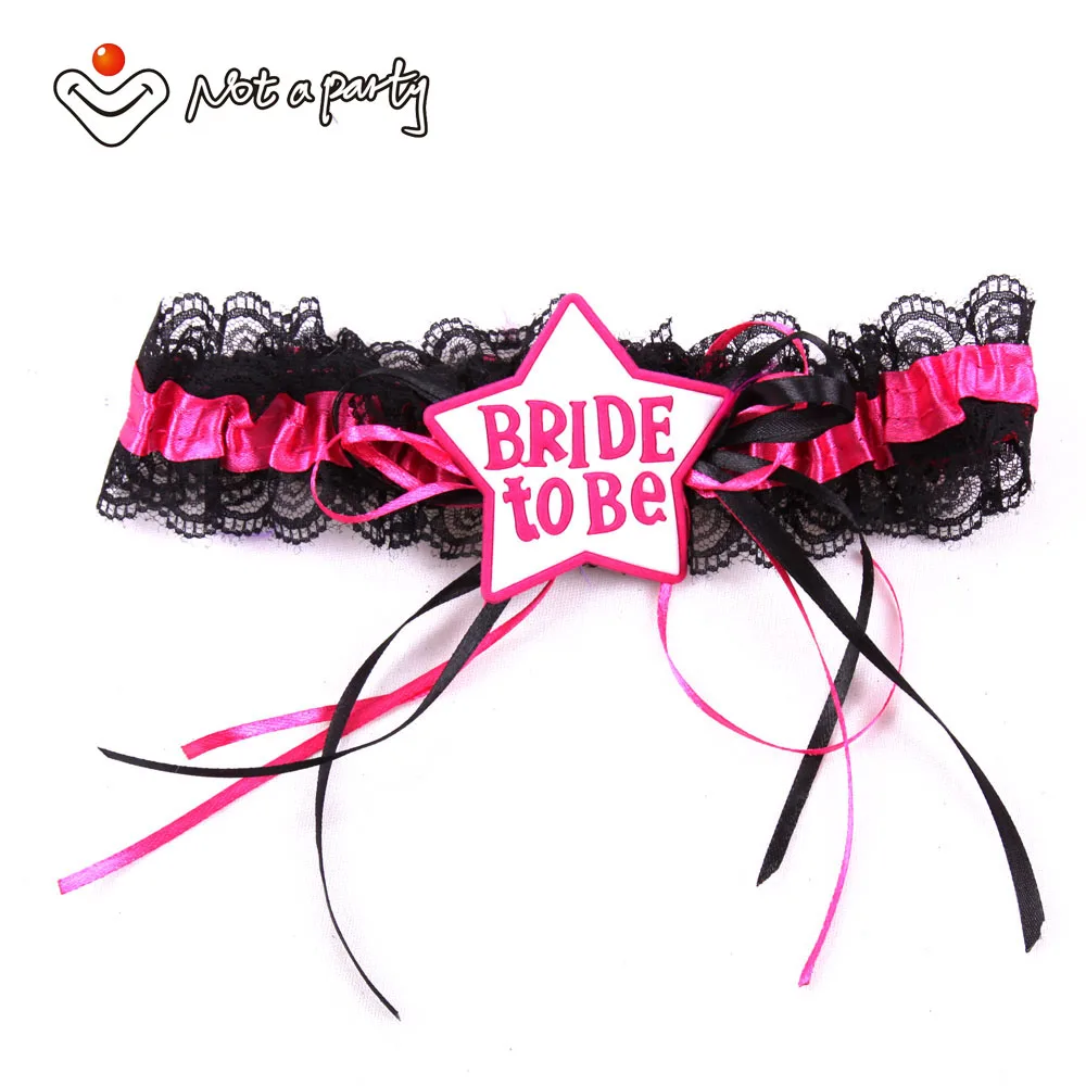 

50%off for 3pcs Bride to be Lace Garter Wedding Decorations Sexy Garter Bride Bridesmaid Bachelorette Party Favors and Gifts