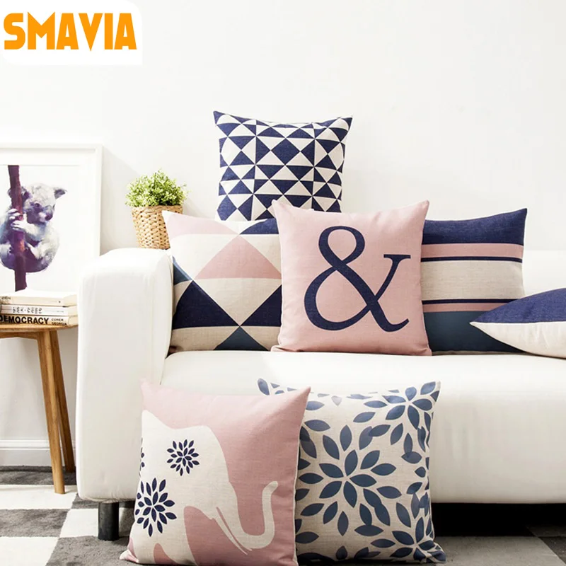 Compare Prices On Washable Cushion Covers Online Ping Low 43 5x43 5cm Linen Cotton Cushion Cover Tropical Cactus Washable Waist Throw Pillow Coinjin Almofadas