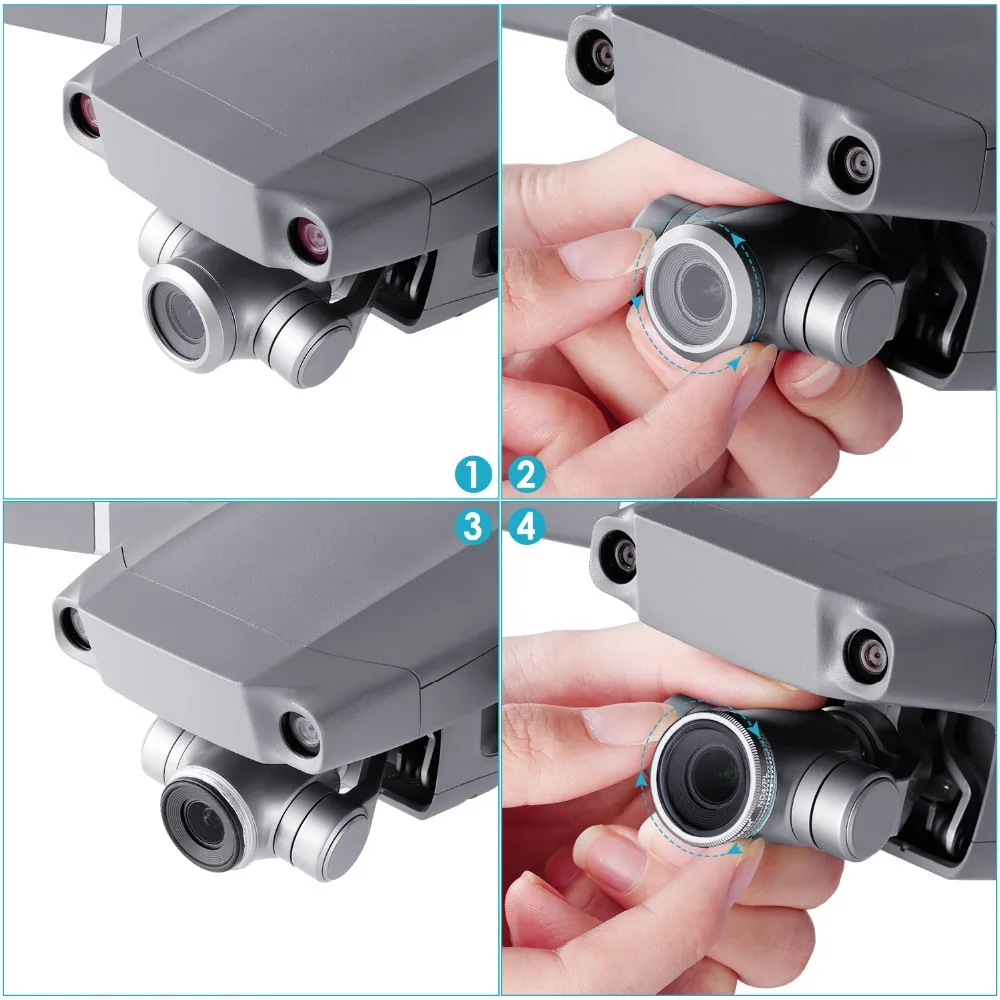 Набор фильтров затвора Neewer для DJI Mavic 2 Zoom включает в себя Многослойные фильтры ND4/PL