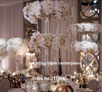 

sliver mental Candle Holder Wedding Centerpiece