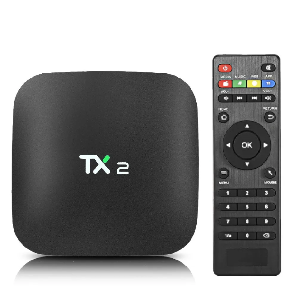 

2GB 16GB Rockchip RK3229 Android 7.1 TV BOX Quad Core Support H.265 4K 60tps 2.4GHz WiFi BT2.1 Media Player IPTV Box TX2 R1 R2