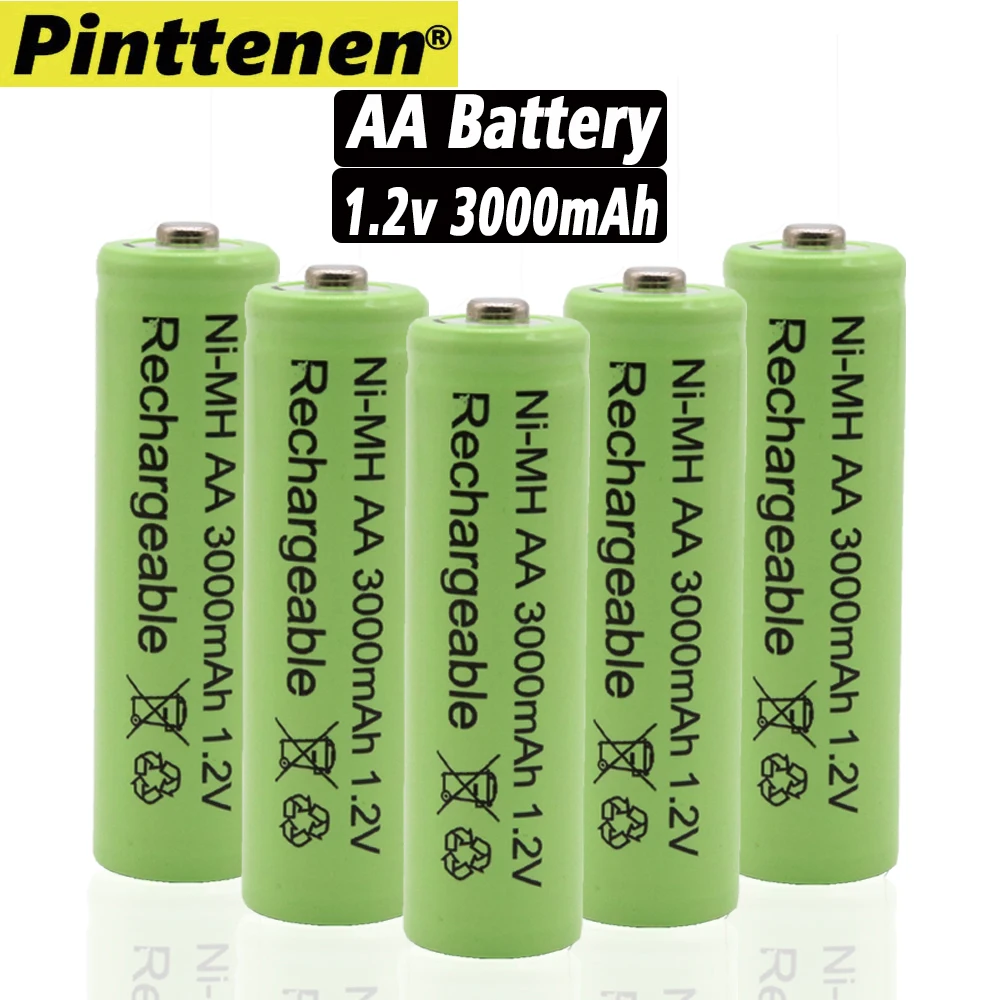 

4/8/12/16/20 Piezas AA batera recargable 3000 mAh 1,2 V Nuevo alcalinas AA batera recargable de la batera para la Luz led juguet