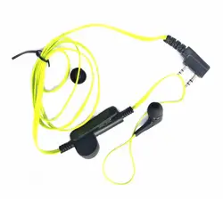 5 piezas 2pin K Пуэрто-ушной микрофон PTT auriculares для portátil портативная рация baofeng UV-5R UV6R UV-82 BF-888S радио