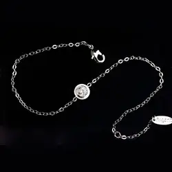 Модные AAA маленькие круглые с Циркон Талисманы тонкой Цепи браслет для Для женщин Картер ювелирные изделия