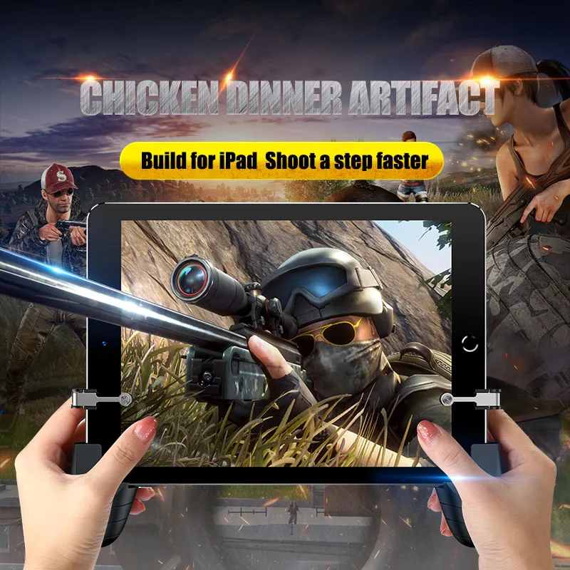 

Professional Tablet Game Trigger Fire Button Aim Key &Gamepad L1R1 Controller Universal For Android IPad Game Grip Handle