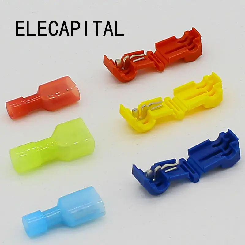 90pcs 45pairs Scotch Lock Quick Splice Wire Connectors Terminals Crimp