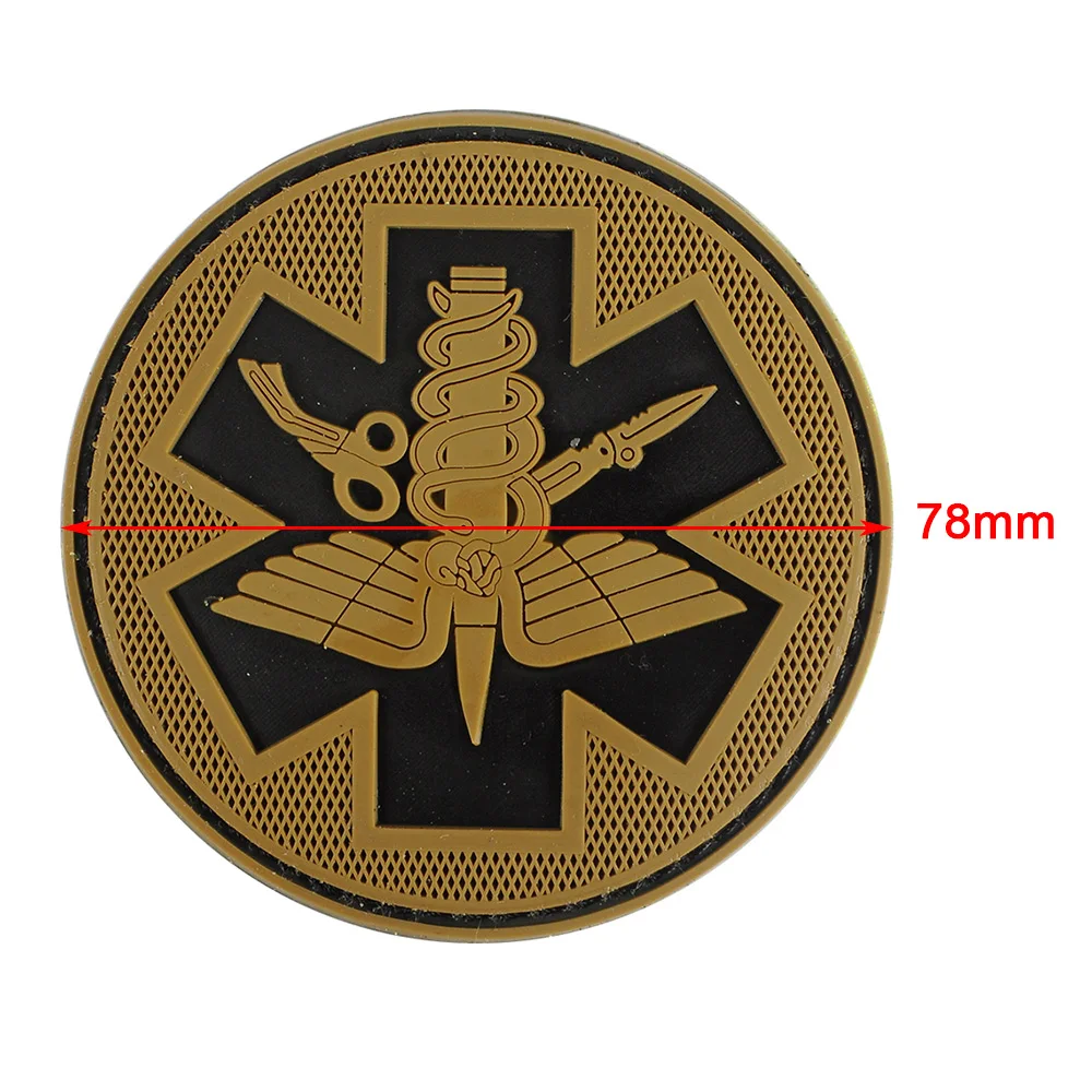 DONGKER Tactical PVC Patches Camping Military Army Armband Backpack Luminous Badges Patch For Hiking Safety Survival Pouch Kit